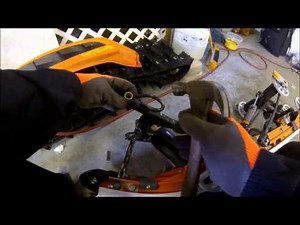 How to Remove your skid and track from Snowmobile Arctic Cat, Yamaha, Polaris and Skidoo Part 4