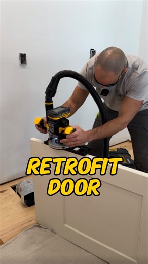 Cody Romer | Home Renovation + Tools + Tips on Instagram: "Sometimes the jamb doesn’t need to be replaced. here’s how to replace the slab only. #remodel #construction #contractor #diy #carpenter #tools #build"