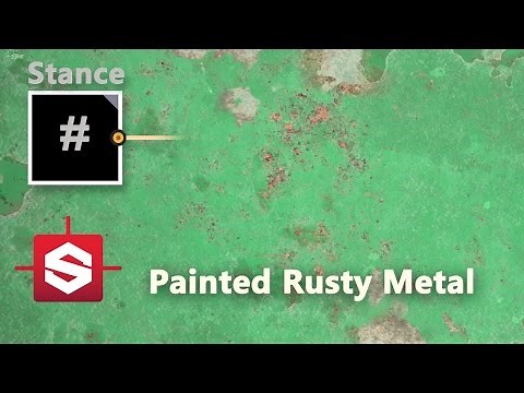 Painted Rusty Metal - Substance Designer Material Breakdown