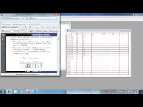 Rcmdr: Analysing a 2 factorial experiment