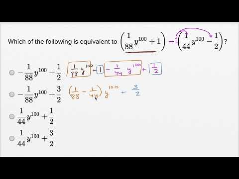 Operations with polynomials — Basic example | Math | SAT | Khan Academy