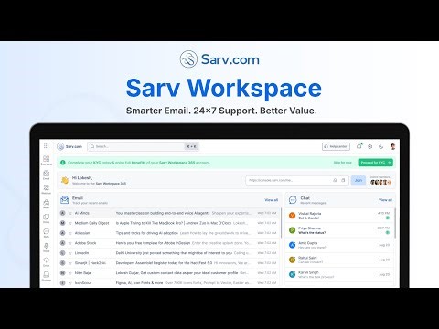 Sarv Workspace Dashboard: Introduction and Overview