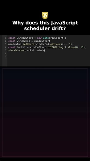 Why does this JavaScript scheduler drift? #javascriptproductionbug