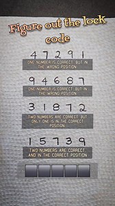 4.9K views | Eliminate the numbers to get the 5 digit lock code. | Everyday Discoveries | Facebook