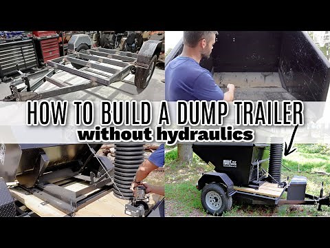 How to Build a Dump Trailer Without Hydraulics | Self Dumping