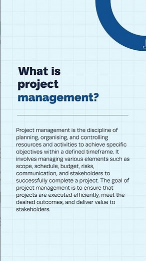 What is project management?