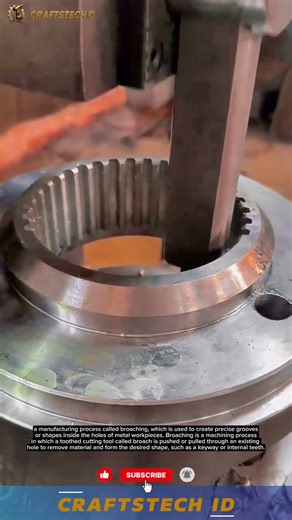 a manufacturing process called broaching, which is used to create precise grooves #tech