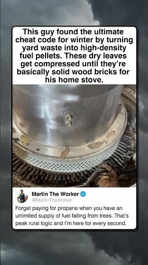 TURNING TRASH INTO FREE WINTER HEAT