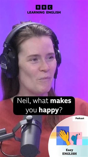 😊 What makes you happy - and what do you do to make yourself happier? 🎧 Practise your listening skills with Real Easy English – our podcast with real conversations in easy English. 🔎 Find it with a transcript and worksheet at bbclearningenglish.com (Images: Getty) #easyenglish #learnenglish #happy #speakenglish #vocabulary #bbclearningenglish #britishenglish #informalenglish #podcast #englishpodcast #happiness #smile #laugh #family #englishlistening | BBC Learning English