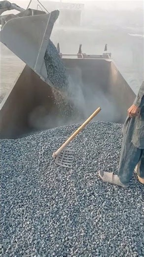 Heavy Equipment at Work | Loader Loading Stones and Gravel