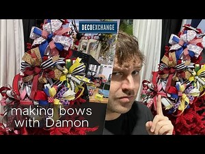 Making bows with Damon! | DIY Bow for Wreaths | Live Replay from DecoExchange