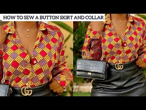 How to Cut and Sew a Female Shirt with a Collar| Beginners Friendly Tutorial.
