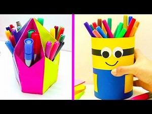 14 DIY PENCIL HOLDER CRAFT IDEAS || COOL AND EASY CRAFT IDEAS