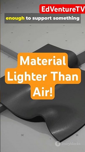 “The Lightest Material on Earth – Graphene Aerogel 😲”#graphene #physicsfacts