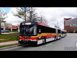 A ride on MTA Maryland's BaltimoreLINK InfoBus (9619) on the Route 8