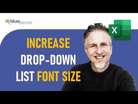 How to Increase Font Size In Excel Drop-Down List Using VBA | Drop-Down List Font Too Small