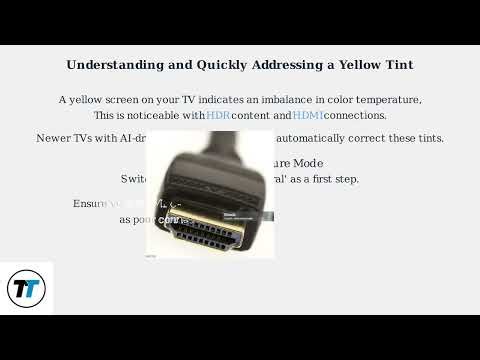 How To Fix Yellow Screen On TV – Color/Tint Fixes For HDR/HDMI & Picture Modes