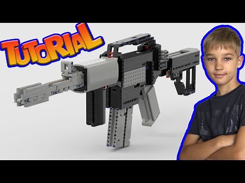 How to make working lego CS GO assault rifle M16 tutorial/Firing lego rifle M16 instruction manual