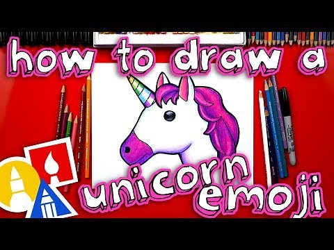 How To Draw The Unicorn Emoji 🦄