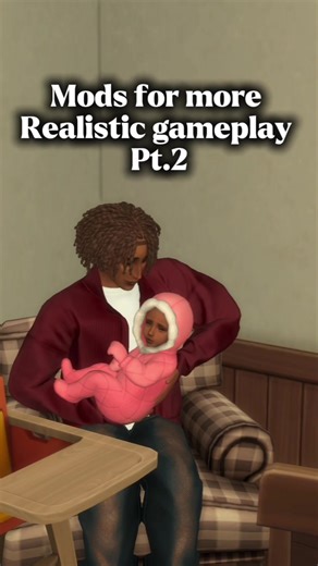 These two mods add so much life to my family gameplay #sims4 #simstok #fyp #simsmods