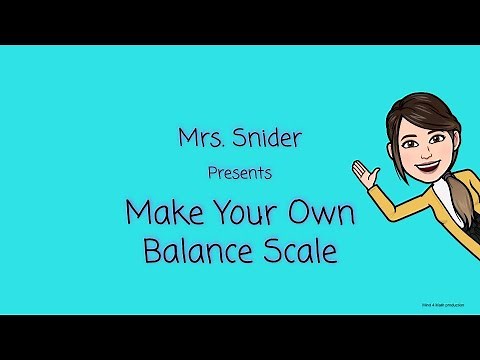 Make Your Own Balance Scale