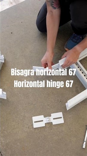 Montaje Bisagra horizontal 67 ∣ Mounting Horizontal hinge 67