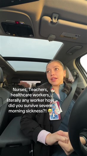 The toilet at my work has become a close friend…I have so much respect for pregnant people who work especially if they’ve had severe all day nausea/vomiting like me. Pregnancy is no joke 😓 Unisom is the only thing that has helped me survive!! #pregnancynausea #firsttrimester #ivfpregnancy #pregnancynauseaatwork #pregnantnurse