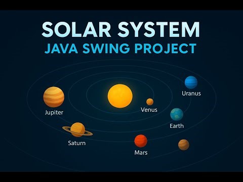Solar System Animation in Java Swing | Complete GUI Project Tutorial