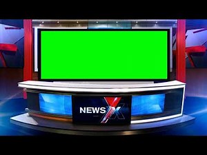 News Studio Green screen