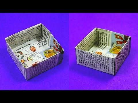 How To Make A Newspaper Paper Box (In Just 5 Minutes!)