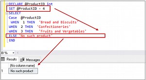 CASE statement in SQL