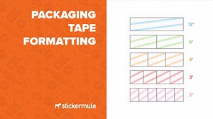 1.4K views · 14 reactions | We print every roll of custom packaging tape in a seamless 3" by 12" pattern. When designing your tape, your design should be 3" by any factor of 12" to fit perfectly within the 12" inch format. | Sticker Mule | Facebook