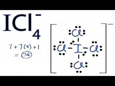 ICl4- Lewis Structure - How to Draw the Lewis Structure for ICl4-