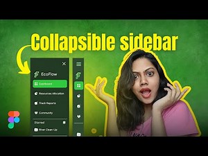 Design a collapsible sidebar with me! ( Figma Tutorial)