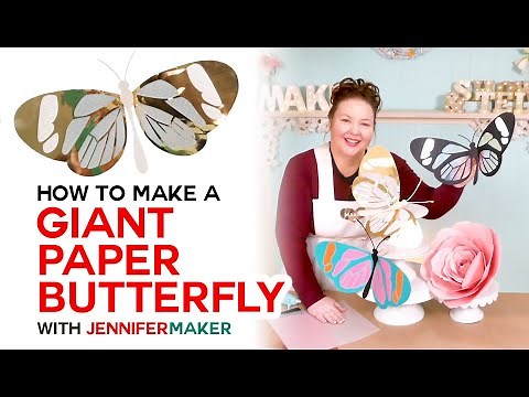 DIY Giant Paper Butterflies with Wings You Can Move and Bend!