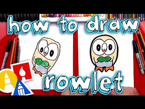 How To Draw Rowlet Pokemon