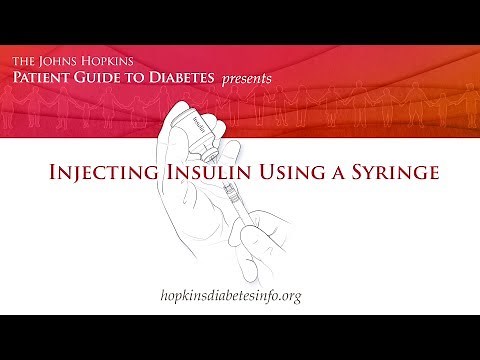Using an Insulin Vial and Syringe