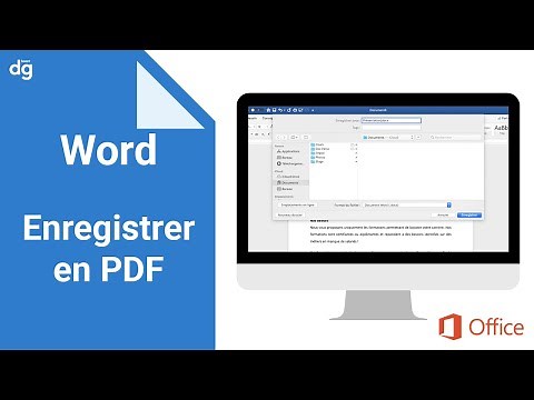 Comment enregistrer un document Word en PDF ?