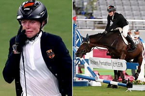 Top-ranked Olympic pentathlete bursts into tears when horse won’t jump