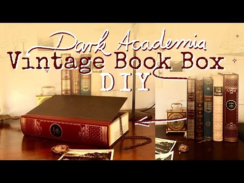 How to make a Secret Box from an old Vintage Book • DIY Tutorial • Academia Aesthetic Room Decor