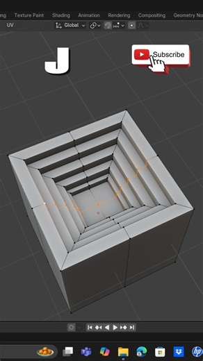 Learn to Join Vertices And Not Fill Them #blender3d #shorts