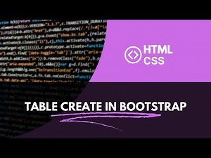 How to create a responsive Bootstrap table using HTML and CSS