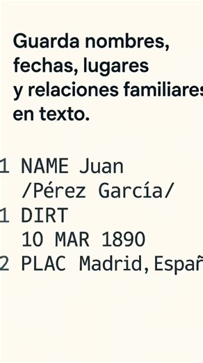 Qué es un archivo GEDCOM #genealogía #árbolgenealógico #historiafamiliar