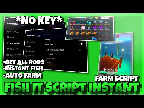 FISH IT Script Free Pastebin 2025 | Legith Instant Catch *NO KEY* , Event Farm , Auto Farm