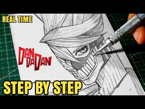 How To Draw AIRA SHIRATORI Yokai Form - DANDADAN S2 || Step by Step Tutorial