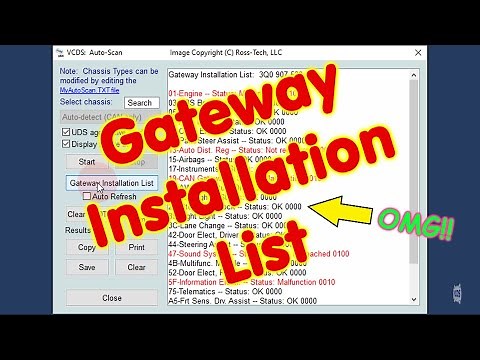 VCDS - Gateway Installation List