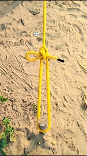 How to tie a simple loop knot for rock lifting (Rescue/Camping)👌
