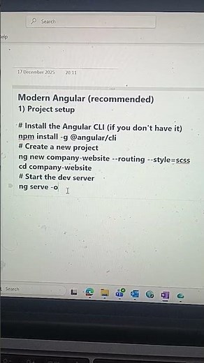 Modern Angular js command used to create project #angular #angularjs