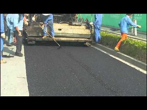 Micro paving cold mix asphalt construction video