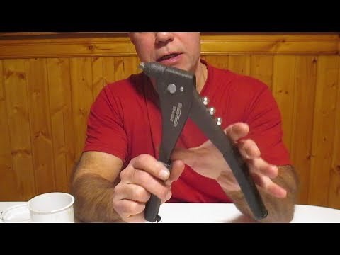 How to use a hand riveter . We use a rivet gun to do auto body work in this video